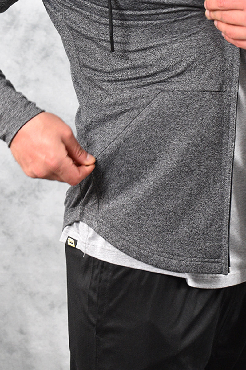 COMFORT TECH HOODIE -GREY MARL