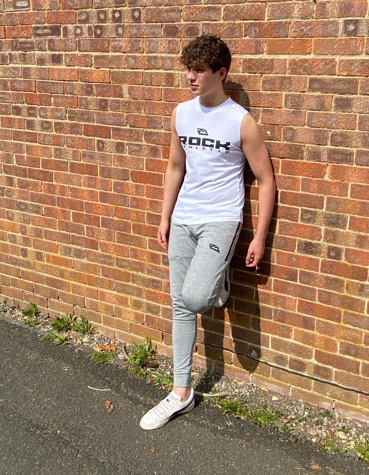 COOL COTTON SLEEVELESS T SHIRT - WHITE