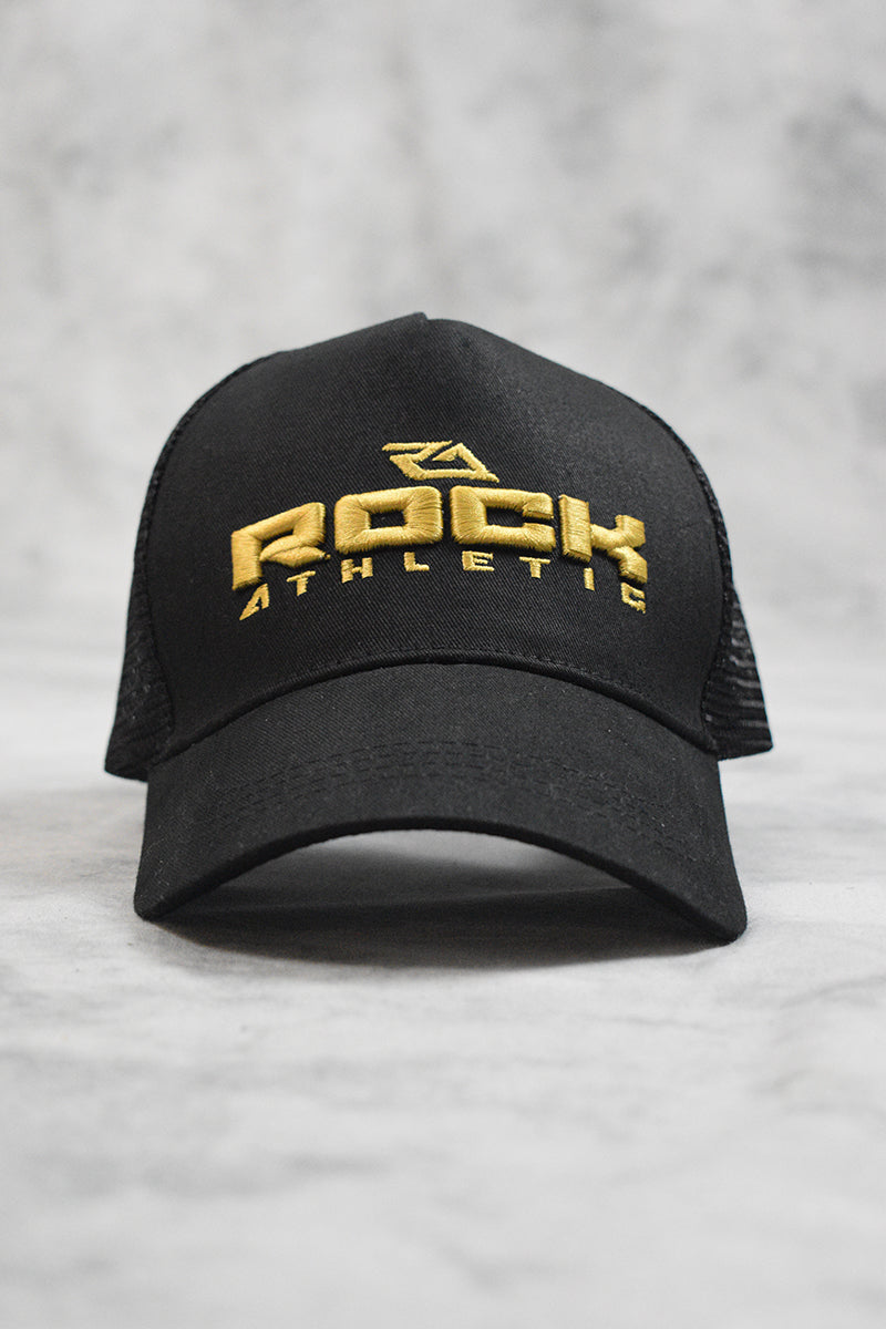 CORE MESH TRUCKERS CAP - BLACK GOLD