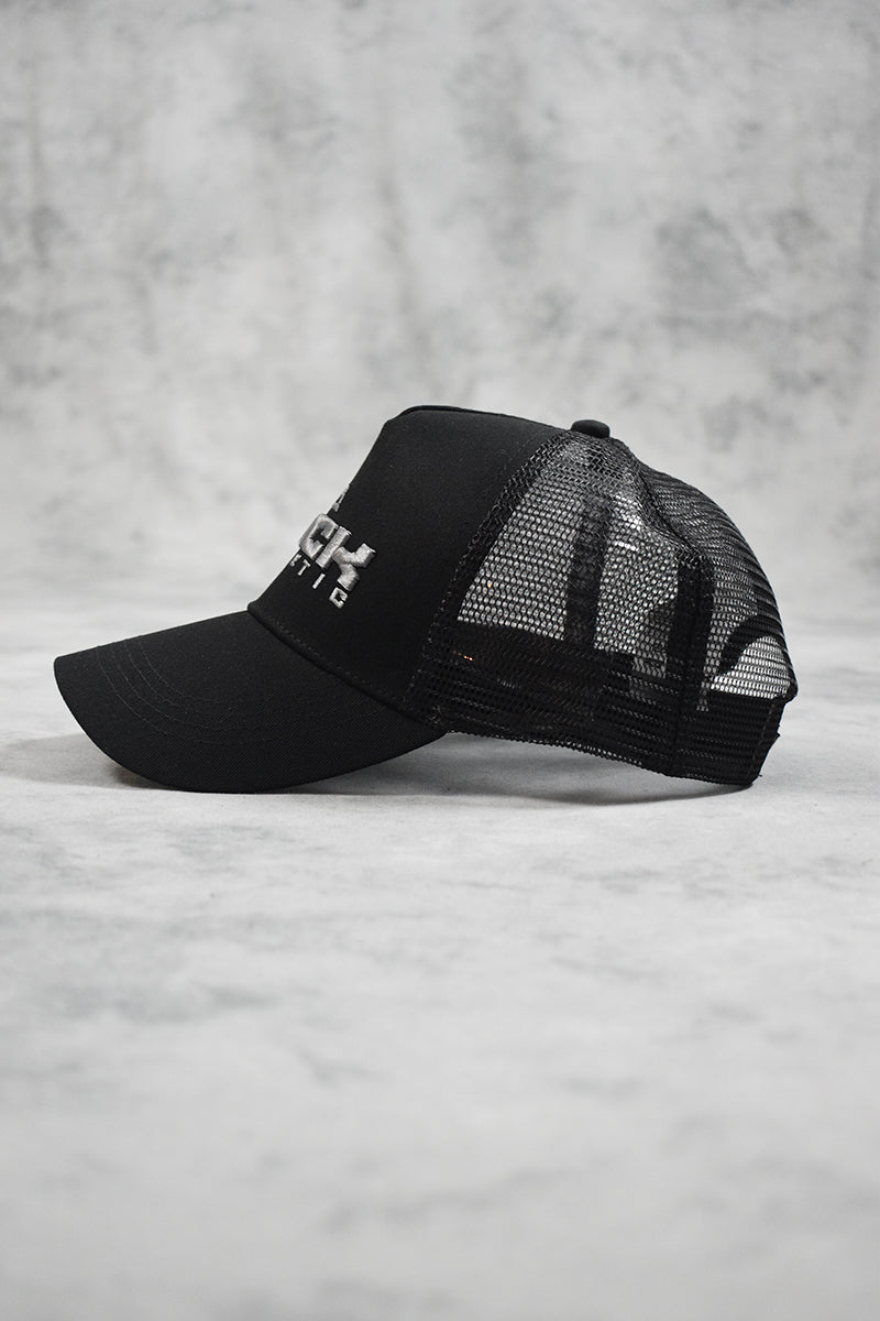 CORE MESH TRUCKERS CAP - BLACK GREY