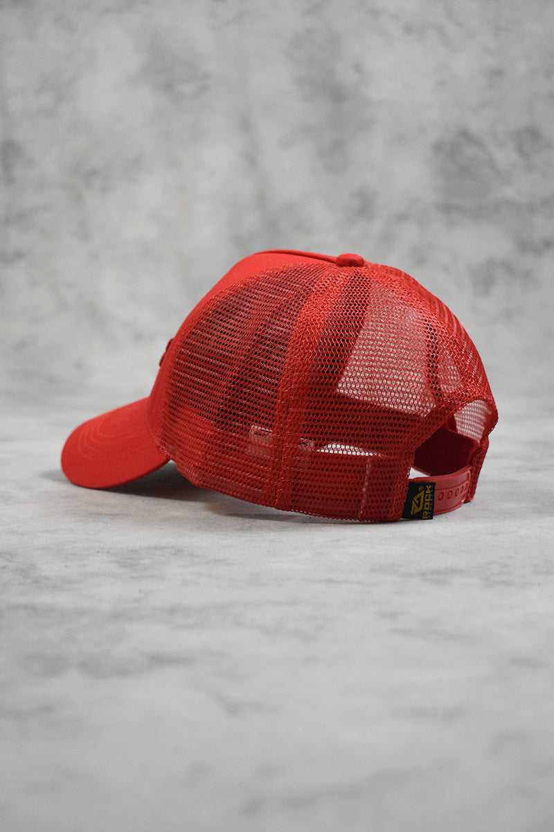 CORE MESH TRUCKERS CAP - RED