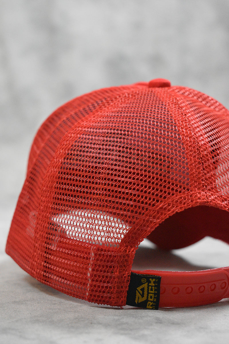 CORE MESH TRUCKERS CAP - RED