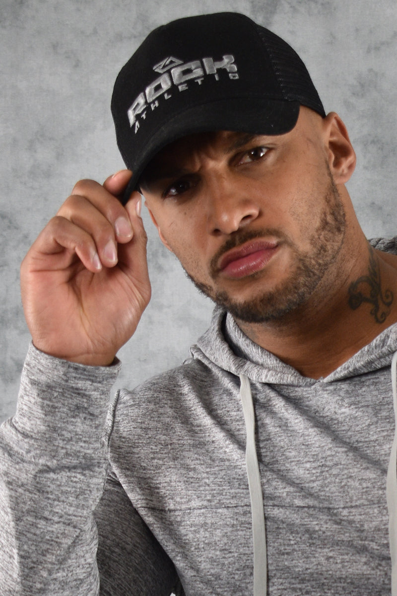 CORE MESH TRUCKERS CAP - BLACK GREY