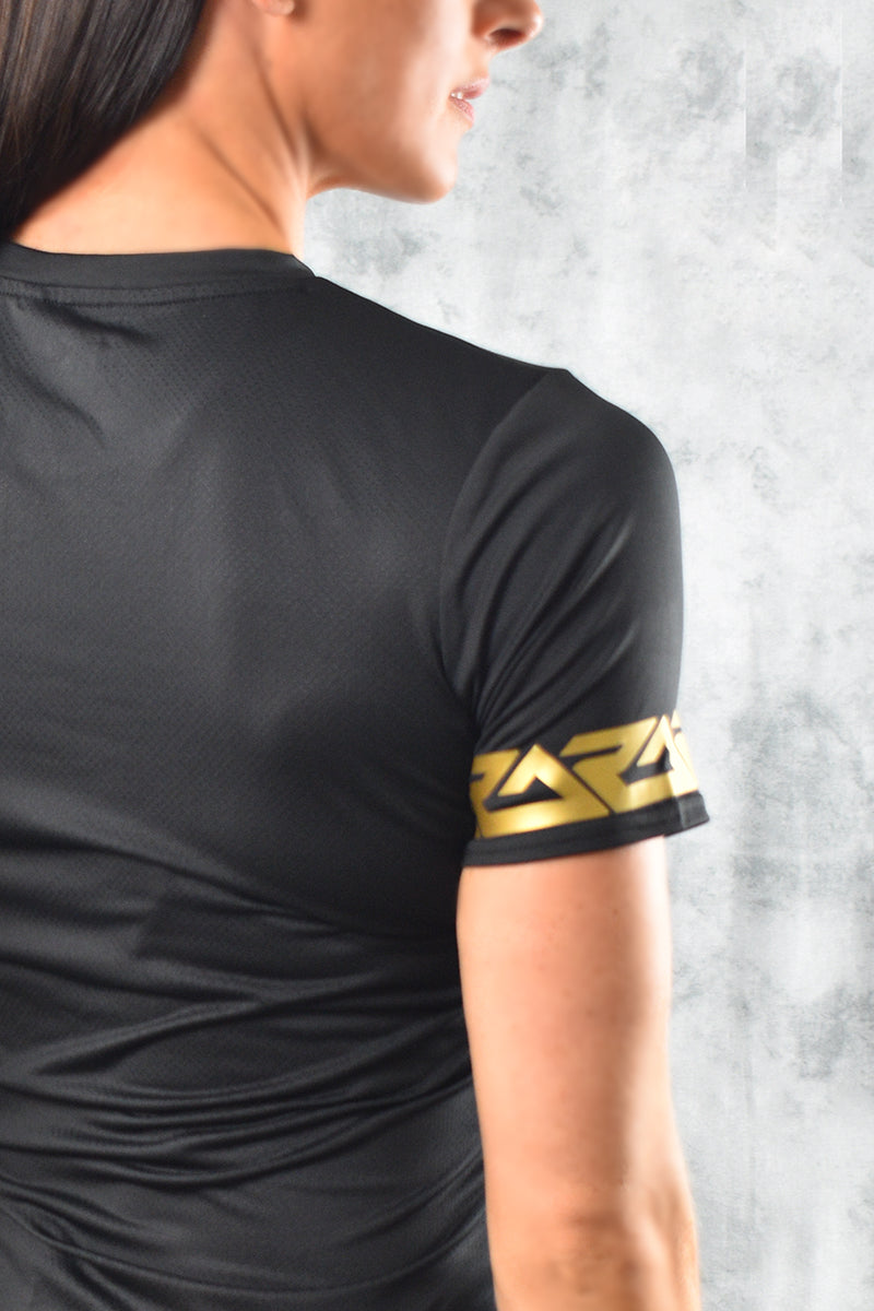 WOMENS VENT T SHIRT - BLACK