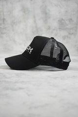 CORE MESH TRUCKERS CAP - BLACK GREY
