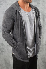 COMFORT TECH HOODIE -GREY MARL